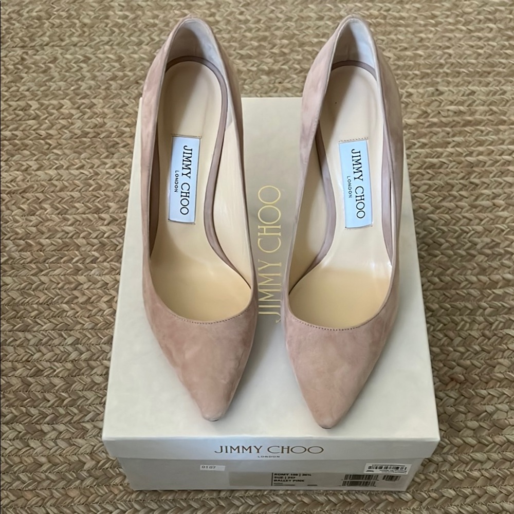 Jimmy Choo Tan Stiletto Heels